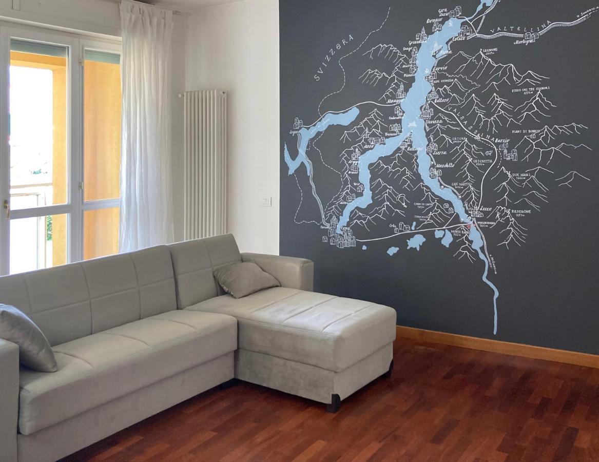 Large Well-Equipped Appartement Near Como Lake Lecco Bagian luar foto